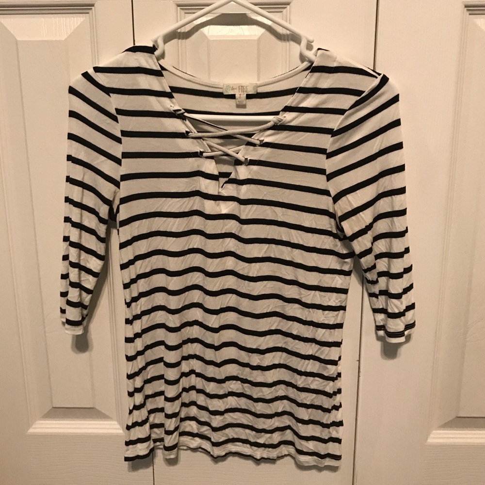 Crisscross/ Stripped/ 3 Quarter Length